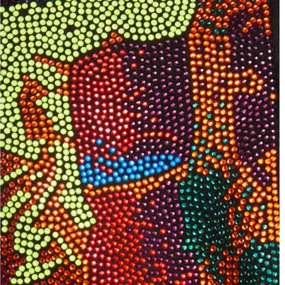 Azela Wang Beaded Faux Leather Crop Moto Jacket - Picture 4 of 9